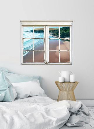 Queence Wandsticker »Strand« Wandsticker, Wandbild, selbstklebend, Sand, Strand