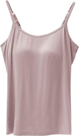 Generic Bras for Women No Underwire Cotton Without Steel Ring Bra Cups One Sports Camisole Camisole Top Women (Pink, XXXL)