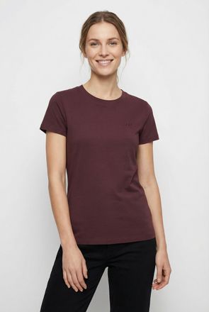 Boss Orange by Hugo Boss T-Shirt BOSS ORANGE Esogo Premium Damenmode, Damen, Gr. XL (42), schwarz braun 204, Single Jersey, Obermaterial: 100% Baumwolle, unifarben, slim fit h