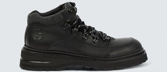 Giorgio Armani Leather lace-up boots