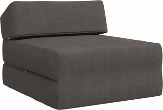 vidaXL Sof&aacute; Cama Plegable Gris Oscuro 60 X 70 X 41 Cm Tela Vidaxl