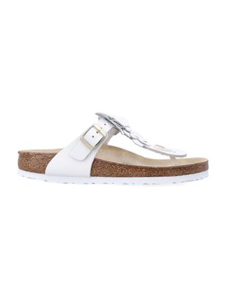 Birkenstock Gizeh Floral Applique Leather Sandals