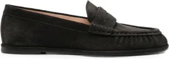 Stuart Weitzman Suede Slip-on Loafers