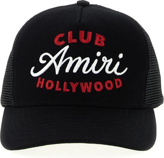Amiri Accessoires, Heren, Zwart, ONE Size, Katoen, Club Trucker Hat