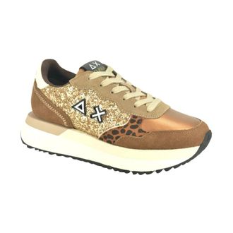 Sun 68 Glitter Camel Runner - Heren - Schoenen - Bruin - Maat: 39 EU