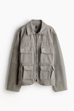 H&M Utility-Jeansjacke - Green