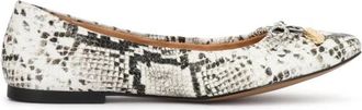 Kazar Embossed Leather Ballerinas - Dames - Ballerinas - Wit - 40 EU - Leer - Schoenen