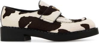 Prada Printed Calf Hair Loafers
