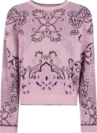 Twinset Maglia - Dames - Ronde hals truien - Roze - L - Truien & Vesten