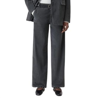 Closed Selma Corduroy In Cosmic Grey