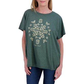 Lucky Brand Butterfly Floral Graphic T-Shirt in Cilantro at Nordstrom Rack, Size 3 X