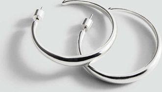 Mango Orecchini anelli sottili argento - Donna - Taglia unica - MANGO