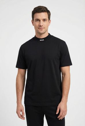 Boss Green by Hugo Boss T-Shirt BOSS GREEN, Herren, Gr. XXL, schwarz001, Single Jersey, Obermaterial: 95% Baumwolle, 5% Elasthan, unifarben, relaxed fit normal, Rundhals, Shi