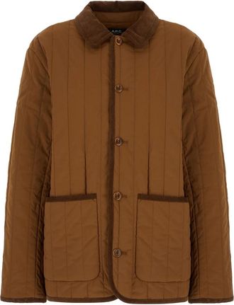 A.P.C. Leone Jacket - Dames - Zomerjassen - Bruin - M - Nylon - Jassen