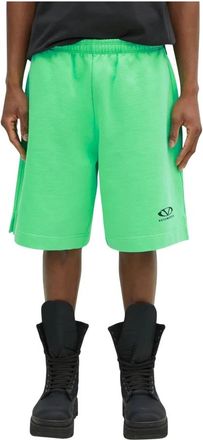 VETEMENTS Oval Logo Shorts - Heren - Korte Broeken - Groen - L - Katoen - Korte Broeken
