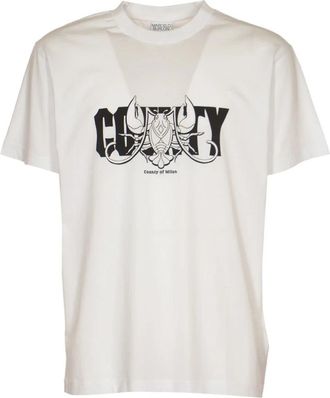 Marcelo Burlon Wings T-shirt - Heren - T-shirts - Wit - XL - Katoen - Tops