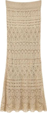Imperial Gonna Lunga - Dames - Maxi Rokken - Beige - ONE Size - Rokken