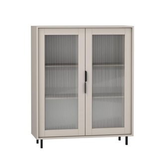 Petits Meubles Mueble de porcelana de 2 puertas tableros de part&iacute;culas cachemira