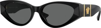 Versace VE4454 GB1/87 Womens Sunglasses Black Size 55