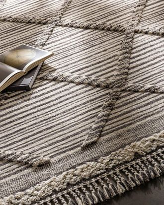 Surya Rugs Alissa Charcoal Hand-Knotted Rug, 9 x 12