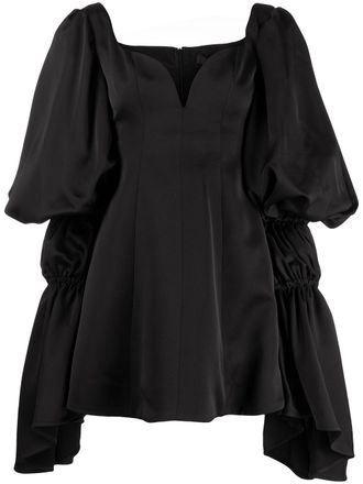Ellery flared mini dress - women - Silk/Cotton/Polyester - 42 - Black