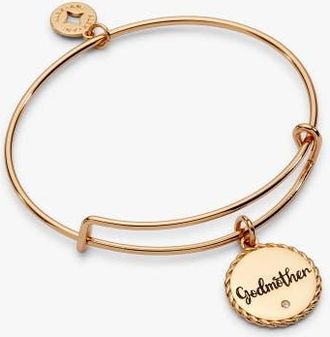 Alex and Ani Godmother Loves Like A Parent, Acts Like A Friend Charm Bangle in Gold at Nordstrom