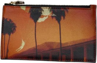 Paul Smith Leren Kaarthouder Portemonnee - Dames - Portefeuilles - Zwart - ONE Size - Leer - Accessoires