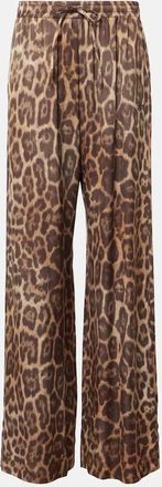 Stella McCartney Leopard-print pajama pants