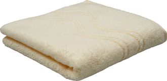 ROSS Handtuch »Cashmere feeling« 100% Baumwolle, mit Wellen-Bordüre, grosse Farbauswahl