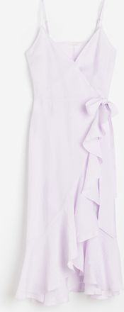 H&M Wickelkleid mit Volants - Flieder