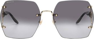Gucci Grey Gradient Butterfly Ladies Sunglasses GG1562S 001 62