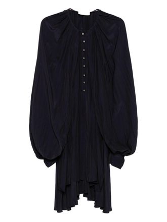 Lanvin Dark Purple Mini Dress