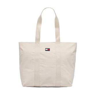 Tommy Jeans Sac port&eacute; main - Dames - Shoppers - Beige - ONE Size - Polyester - Tassen