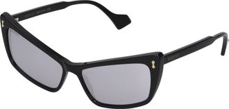 Gucci Occhiali da Sole Donna Acetato Nero/Argento