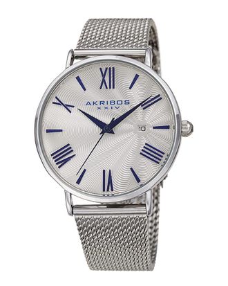 Akribos XXIV Akribos Xxiv Mens Stainless Steel Watch