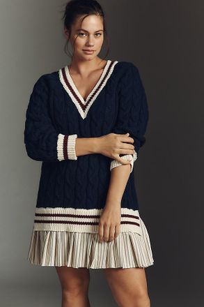 En Saison Knox Twofer Mini Sweater Dress