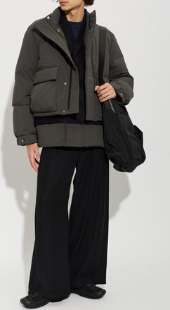 sacai Sacai Insulated Jacket With Stand-up Collar, Mens, Grey