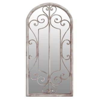 Berkfield Home Mirror Sand 70x30 cm Iron for Indoor Use in Cream