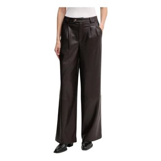 Oui Pantaloni a palazzo - - Trousers - Donna - Marrone - S