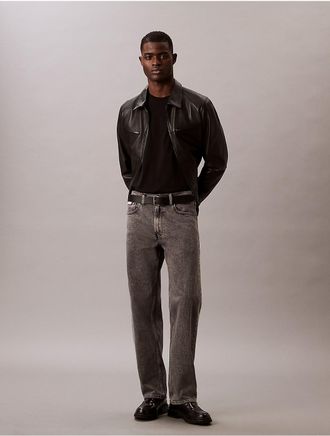 Calvin Klein Jeans Calvin Klein Mens 90s Straight Jeans - Grey - 32W x 30L