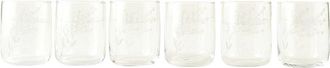 Bella Maison Set Of 6 Exclusive Floral Etched Tumblers
