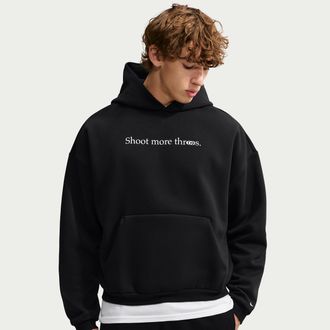 Nike Mens Caitlin Clark Standard Issue Therma-FIT Brushed Basketball Pullover Hoodie in Black | JA1566-010