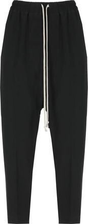 Rick Owens Drawstring Cropped Broeken - Dames - Vrijetijds broeken - Zwart - M - Broeken