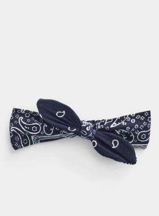 Simons Womens Paisley bow headband