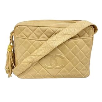 Chanel Pre-owned Cross Body Bags, female, Beige, Size: ONE SIZE Pre-owned Vintage Shoulder Bag