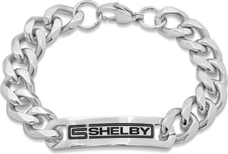 Steeltime HMY JEWELRY Stainless Steel Shelby ID Bracelet in Metallic at Nordstrom Rack
