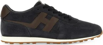 Hogan Brown Color Block Sneakers