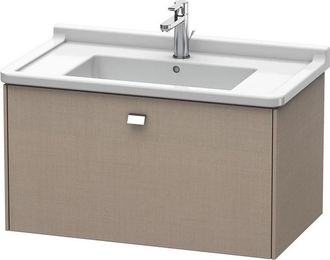Duravit Duravit Brioso Neceser De Pared 82,0 X 46,9 Cm, 1 Extra&iacute;ble, Para Lavabo Starck 3 030480, Color (frente/cuerpo): Decoraci&oacute;n Lino, Mango Cromado - Br40