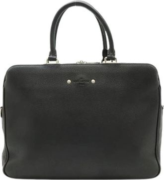 Louis Vuitton Pre-owned Armand Taurillon Leather Aktetas - Dames - Vintage Handtas - Zwart - ONE Size - Leer - Vintage