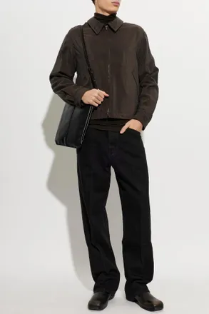 Christophe Lemaire Lightweight Collared Jacket, Mens, Brown